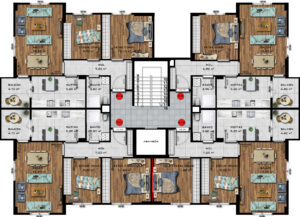 Selvi Apartmanı 1. Kat Planı